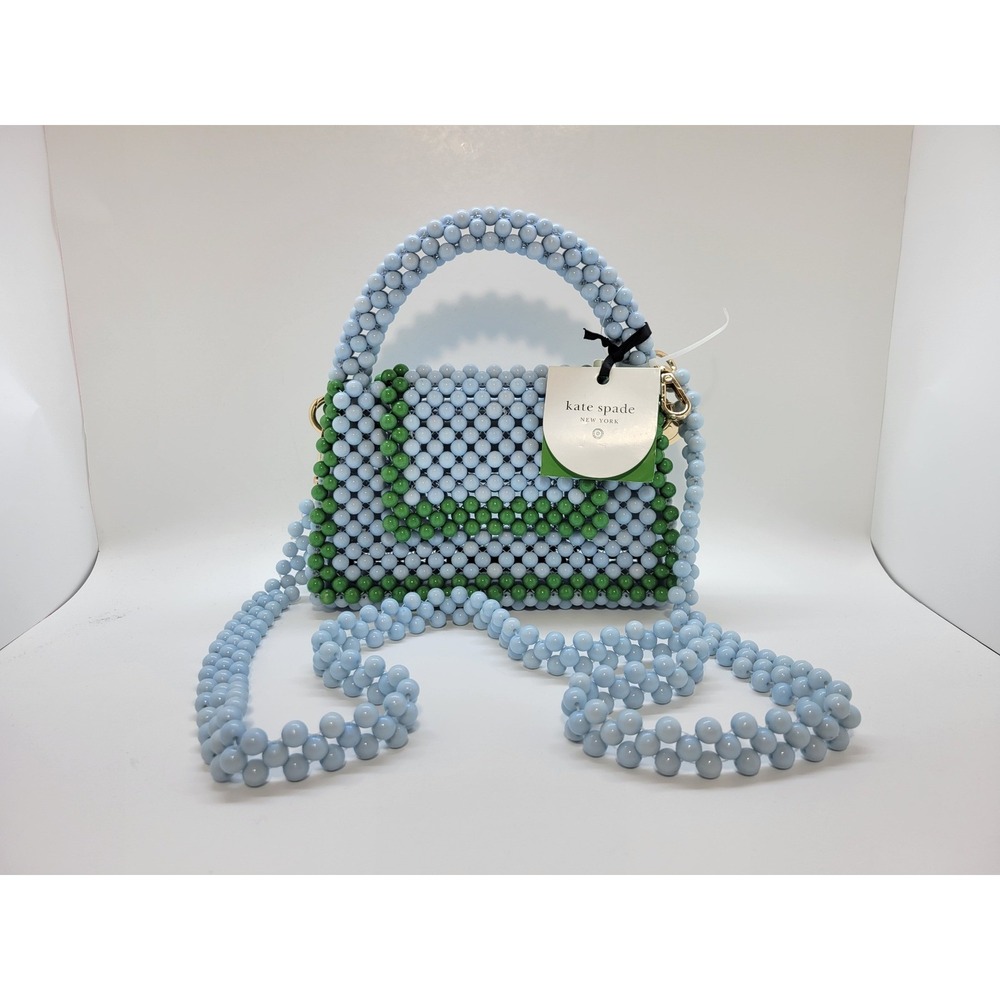 Kate Spade New York Target Beaded Handbag Blue Green Crossbody Bag NEW